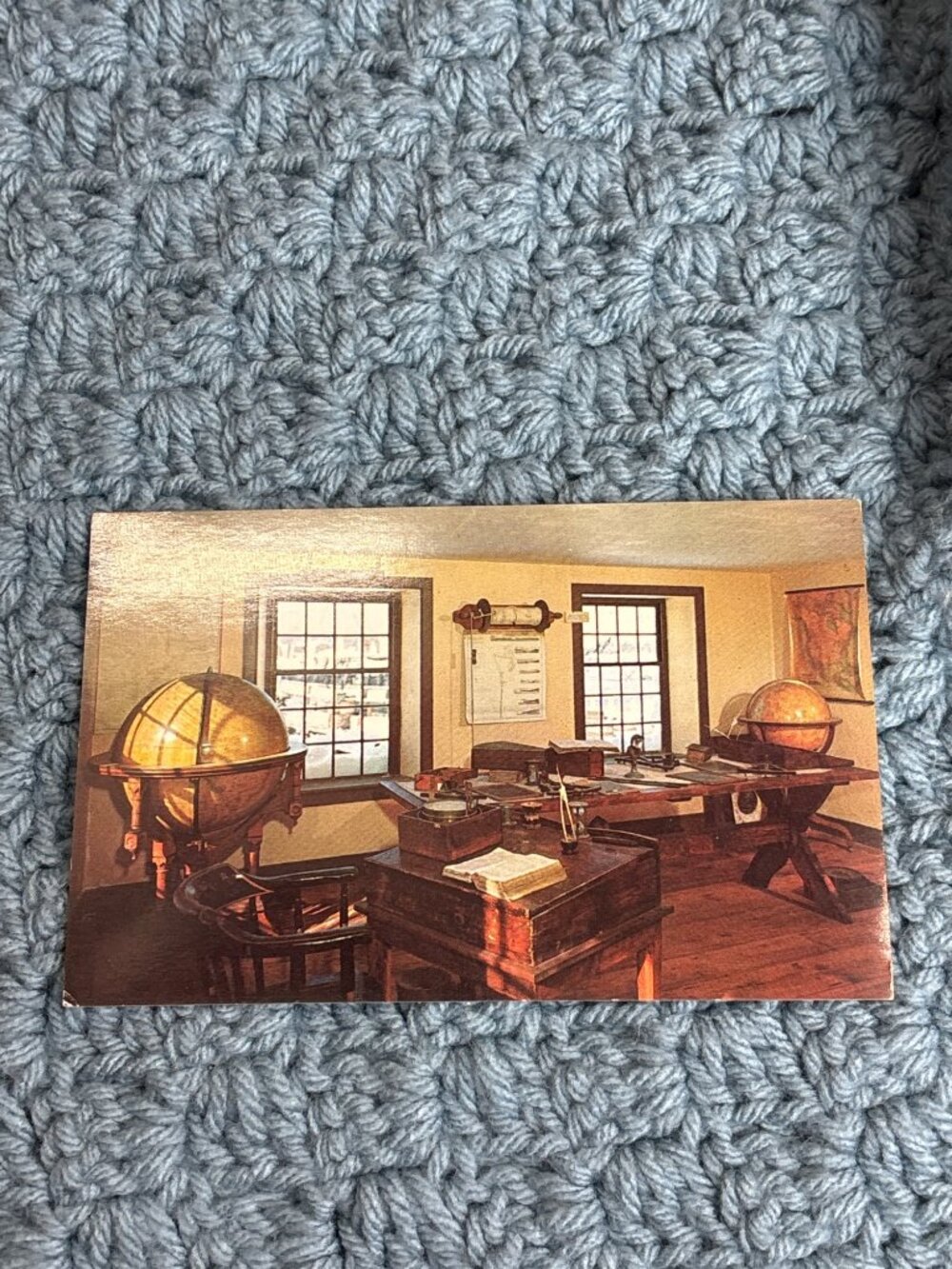 Mystic Seaport Daboll School of Navigation Postcard